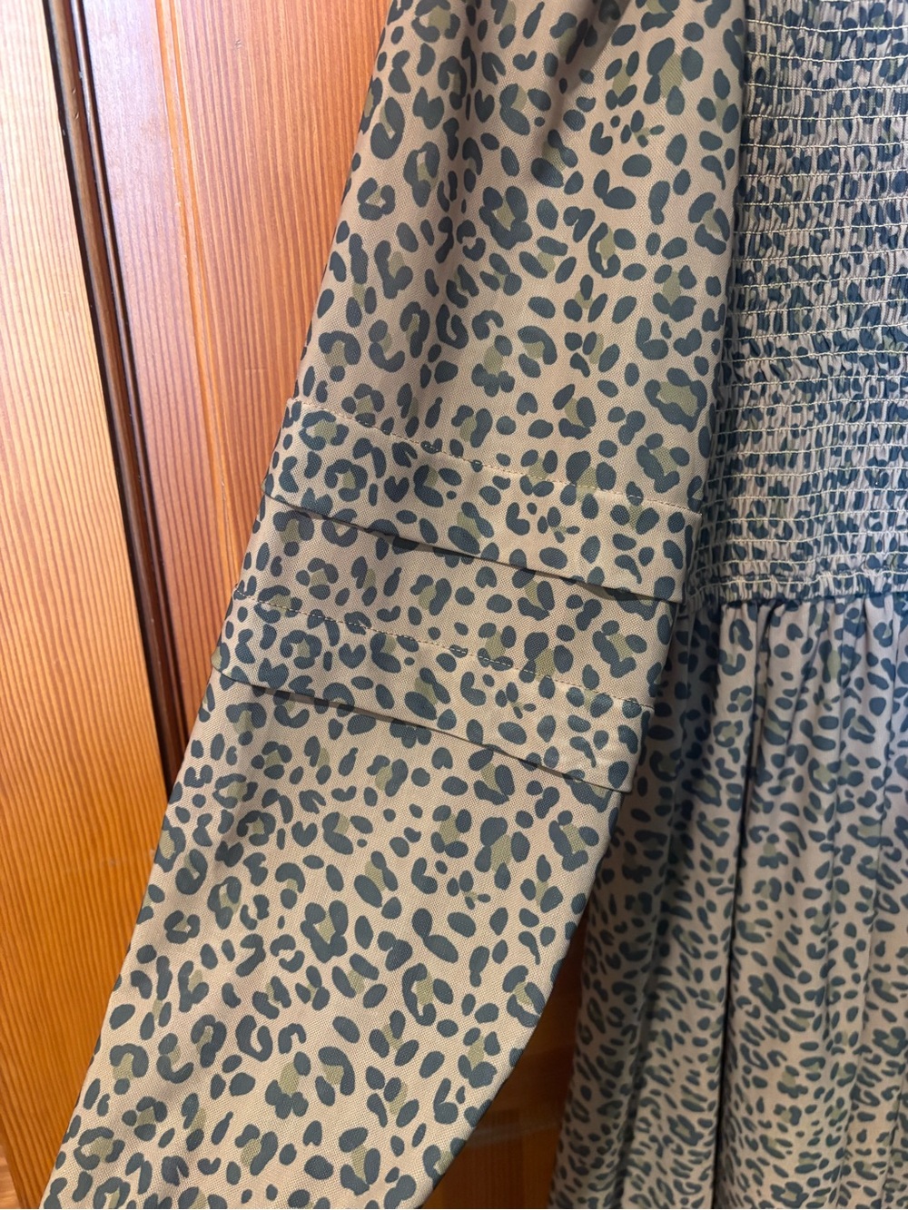 American Eagle Leopard Dress Long Sleeve Small - Picture 5 of 10